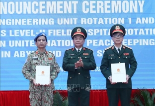 Việt Nam ra mắt Đội Công binh tham gia hoạt động gìn giữ hòa bình