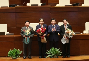 Ông Trần Thanh Mẫn, Nguyễn Khắc Định, Nguyễn Đức Hải trúng cử Phó Chủ tịch Quốc hội