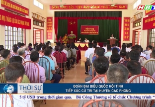 24/6: Đoàn đại biểu Quốc Hội tỉnh tiếp xúc cử tri tại huyện Cao Phong