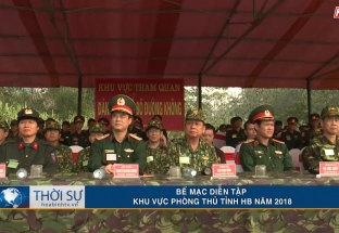 Bế mạc diễn tập khu vực phòng thủ tỉnh HB năm 2018