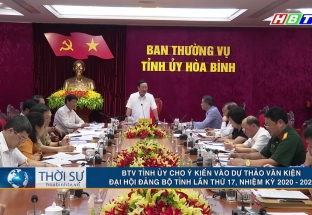 9/9: BTV tỉnh ủy cho ý kiến vào dự thảo văn kiện Đại Hội Đảng bộ tỉnh lần thứ XII, NK 2020 -2025
