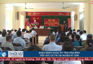 Đoàn ĐBQH khóa XIV tỉnh Hòa Bình tiếp xúc cử tri huyện Kỳ Sơn