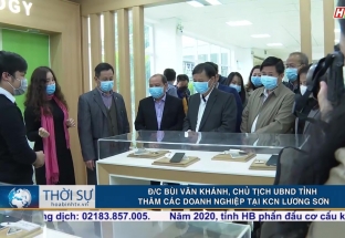 4.2 Đ/c Bùi Văn Khánh, chủ tịch UBND tỉnh thăm các doanh nghiệp tại KCN Lương Sơn 