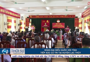 25/6: Đoàn đại biểu Quốc Hội tỉnh tiếp xúc cử tri tại huyện Lạc Thủy