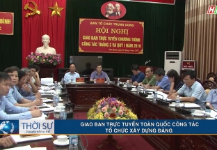 Giao ban trực tuyến toàn quốc công tác tổ chức xây dựng Đảng