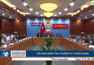 27/2 Hội nghị UBND tỉnh thường kỳ tháng 2/2020