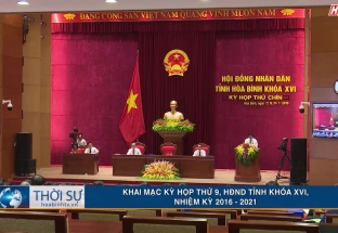 Khai mạc kỳ họp thứ 9 HĐND tỉnh khóa XVI nhiệm kỳ 2016 - 2021