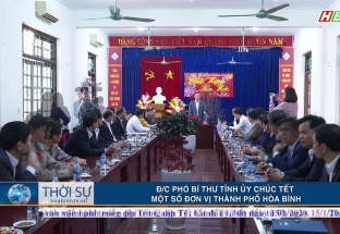 15/1 Phó Bí thư tỉnh ủy chúc tết 1 số đơn vị TPHB