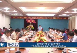 Bí thư Tỉnh ủy làm việc với Sở Thông tin truyền thông 20/6