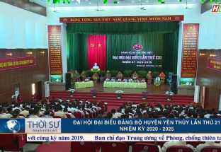 22/7: Đại hội đại biểu Đảng bộ huyện Yên Thủy lần thứ 21, NK 2020 -2025
