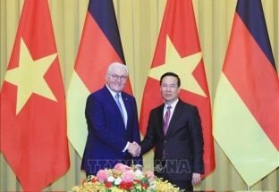Tổng thống Đức Frank-Walter Steinmeier kết thúc tốt đẹp chuyến thăm cấp Nhà nước đến Việt Nam