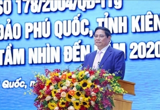 Thủ tướng Phạm Minh Chính: Từ "6 hơn" thực hiện "6 đẩy mạnh" để Phú Quốc phát triển nhanh và bền vững