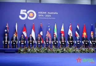 Thủ tướng Phạm Minh Chính dự Lễ đón các Trưởng đoàn tham dự Hội nghị Cấp cao Đặc biệt kỷ niệm 50 năm quan hệ ASEAN - Australia