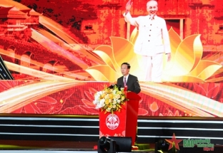 Chủ tịch nước Võ Văn Thưởng dự Lễ kỷ niệm 60 năm Ngày Bác Hồ về thăm và chỉ đạo Đại hội đại biểu Đảng bộ tỉnh Hà Bắc lần thứ I