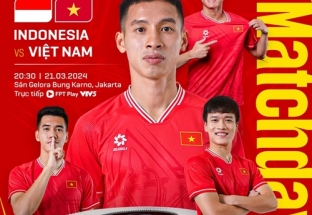 Link xem trực tiếp Việt Nam và Indonesia (vòng loại World Cup 2026)