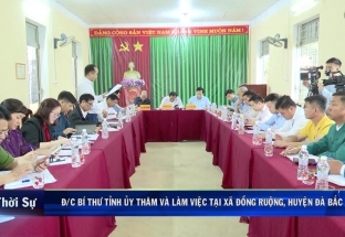 9/4: Đ/c Bí thư Tỉnh uỷ thăm và làm việc tại xã Đồng Ruộng, huyện Đà Bắc