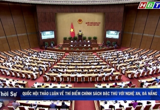 31/5: Quốc hội thảo luận về thí điểm chính sách đặc thù với Nghệ An, Đà Nẵng