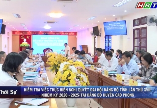 13/6: KT việc thực hiện NQ ĐH Đảng bộ tỉnh Hòa Bình lần thứ XVII NK 2020 - 2025 tại ĐB H.Cao Phong