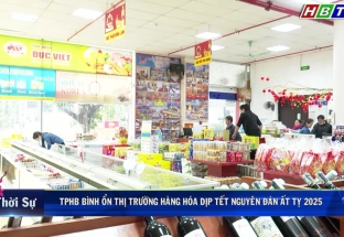 26/1: THÀNH PHỐ HOÀ BÌNH: BÌNH ỔN THỊ TRƯỜNG HÀNG HOÁ DỊP TẾT NGUYÊN ĐÁN ẤT TỴ 2025