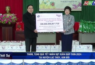 25/01: Đoàn ĐBQH tỉnh thăm, tặng quà tết nhân dịp xuân Giáp Thìn 2024 tại huyện Lạc Thủy, Kim Bôi