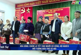 28/1: HOÀ BÌNH: CHĂM LO TẾT CHO NGƯỜI CÓ CÔNG, HỘ NGHÈO ĐỐI TƯỢNG BẢO TRỢ XÃ HỘI