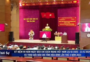 20/6: Kỷ niệm 99 năm ngày Báo chí CM Việt Nam và trao giải Báo chí tỉnh Hoà Bình lần thứ 4 năm 2023
