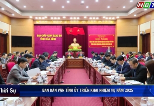 30/12: Ban Dân vận Tỉnh uỷ Hoà Bình triển khai nhiệm vụ năm 2025